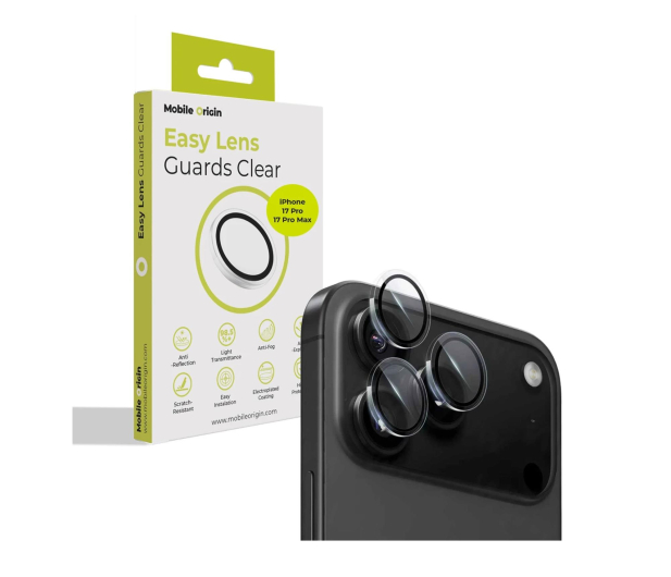 Mobile Origin Easy Lens Guards do iPhone 17 Pro / 17 Pro Max clear - 1363046 - zdjęcie